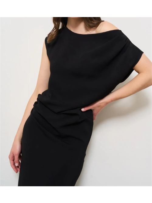 Abito lungo con drappeggio Manila Grace MANILA GRACE | A170VU-MA001